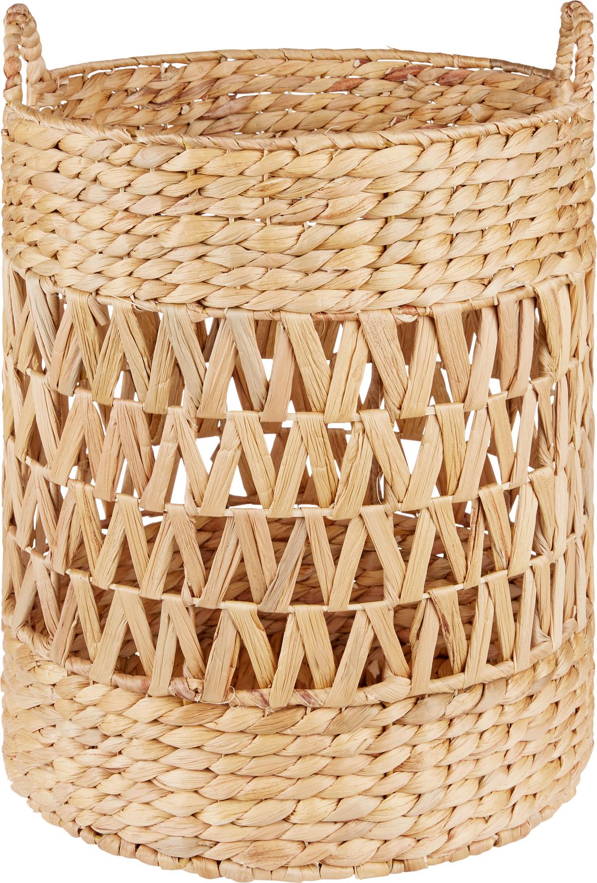 Korb Jonathan - Naturfarben, KONVENTIONELL, Naturmaterialien/Metall (36/48cm) - Luca Bessoni