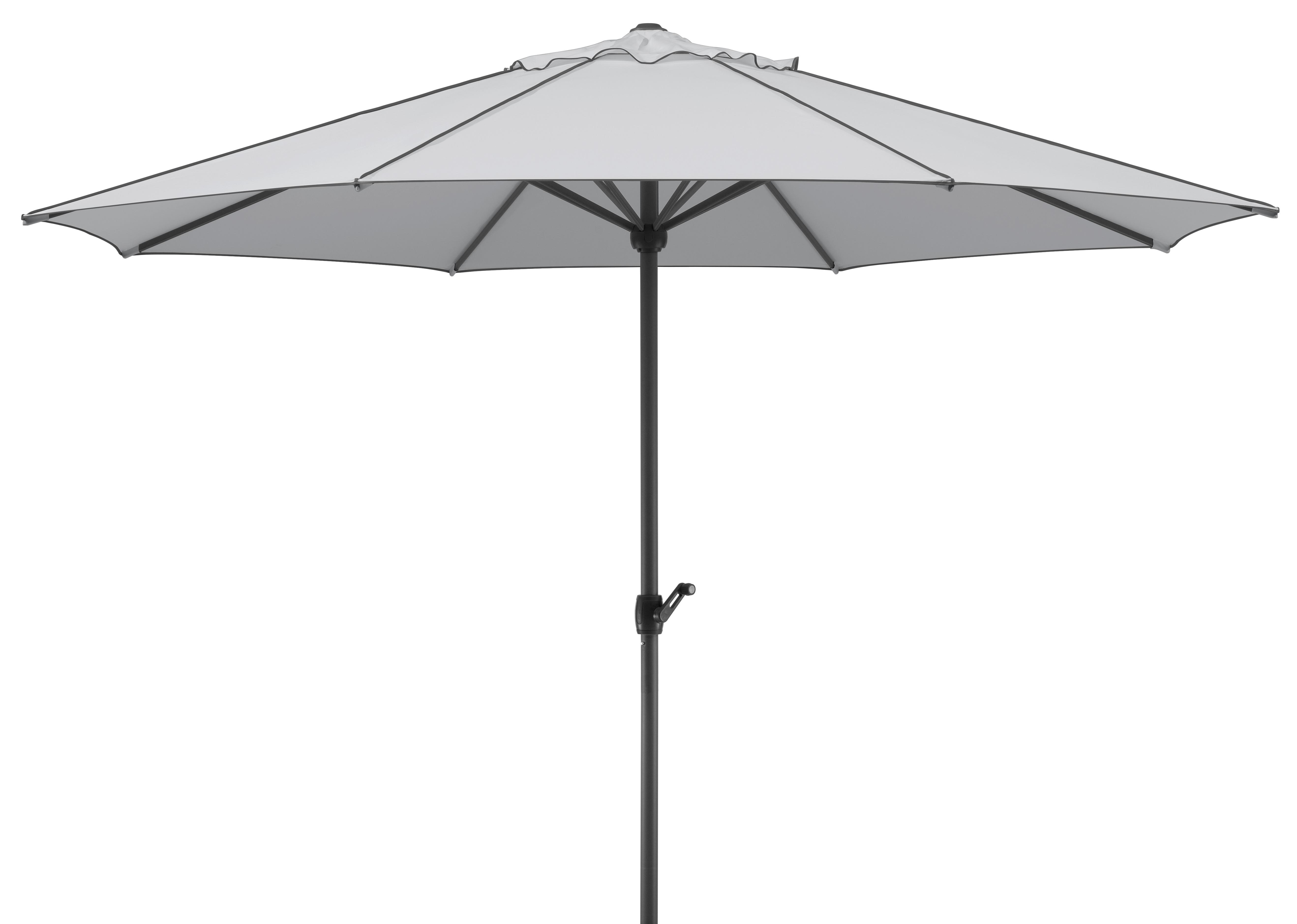 Sonnenschirme Adria BxHxT: 350x275x350 cm Silbergrau - Anthrazit/Silberfarben, Basics, Textil/Metall (350/275/350cm) - Schneider