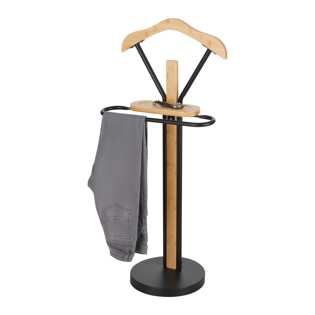 NĚMÝ SLUHA ARTURO - černá/přírodní barvy, Moderní, kov/dřevo (48/109/29,5cm) - Mömax