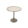 Beistelltisch Art Deco Creme/Taupe - Taupe/Creme, Trend, Metall (51/51/52cm) - Kayoom