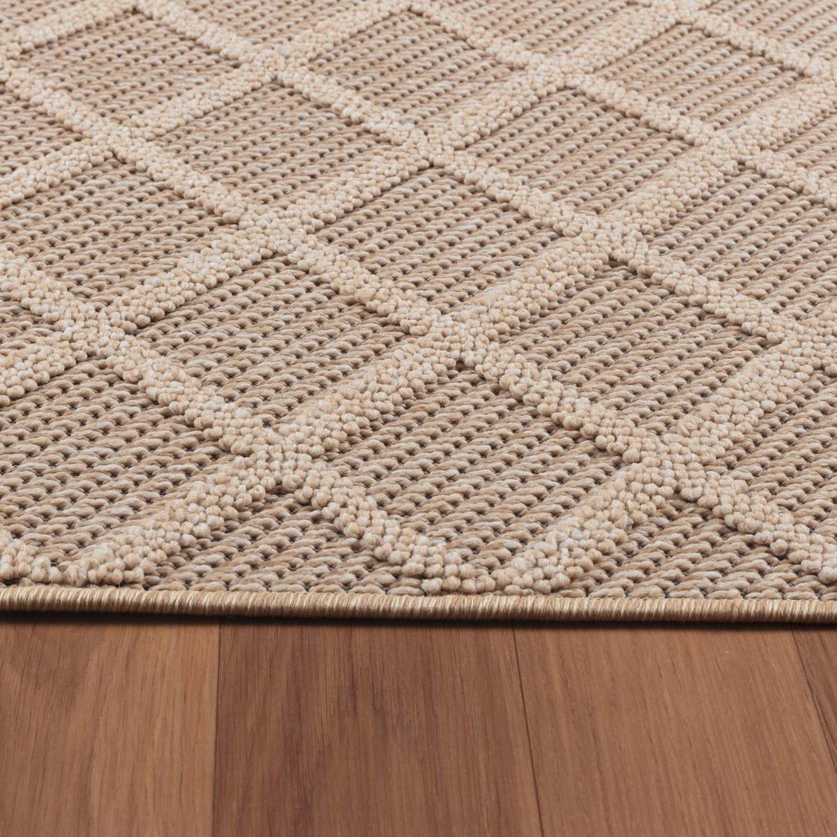 Outdoorteppich Patara - Beige, Design, Textil (200/290cm) - Novel