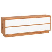 Tv-elem Foggia - Artisan tölgy/fehér, Trend, faalapú anyag (153,4/57/40cm)