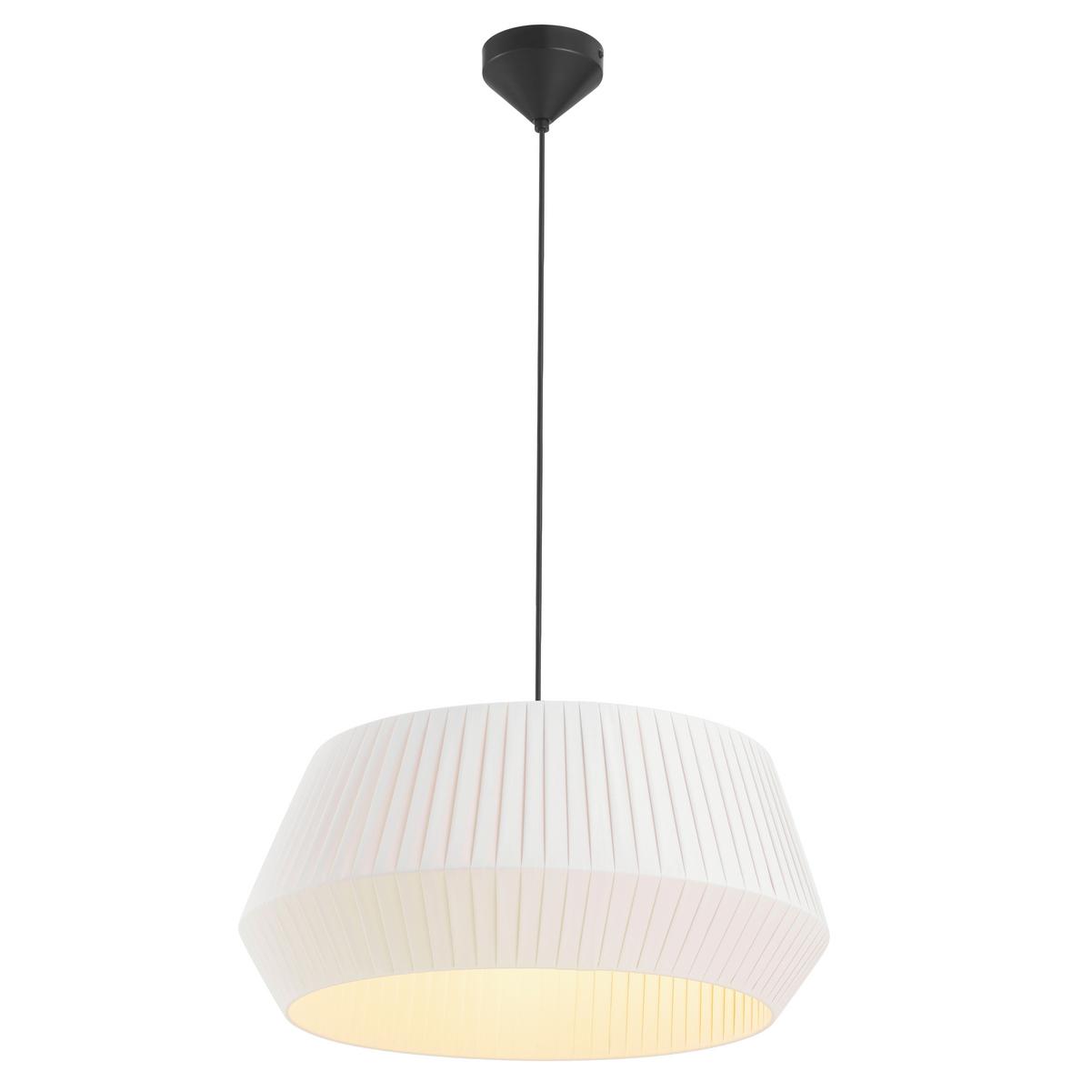 Hängeleuchte Dicte Pela Weiß B: 53 Cm - Weiß, Design, Textil (53/29cm) - Nordlux