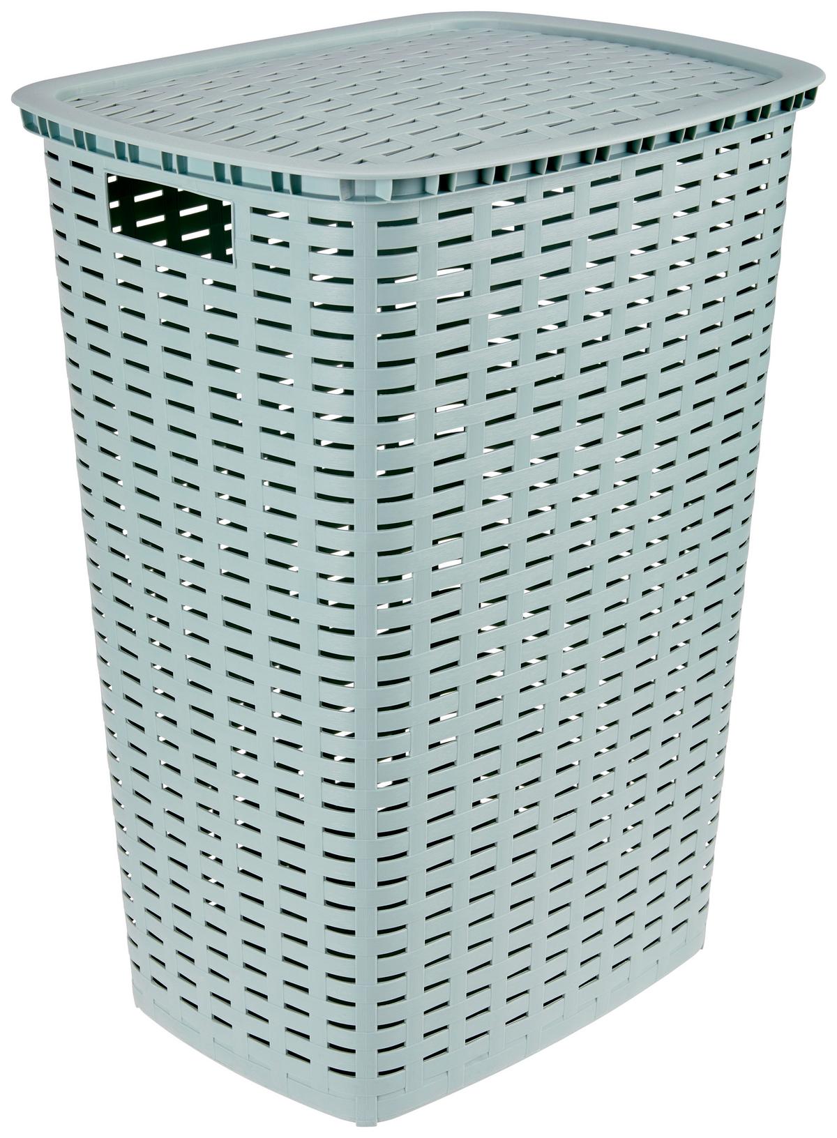 Wäschetonne Bella - Sandfarben/Pastellblau, Basics (45/34/60cm) - Ondega