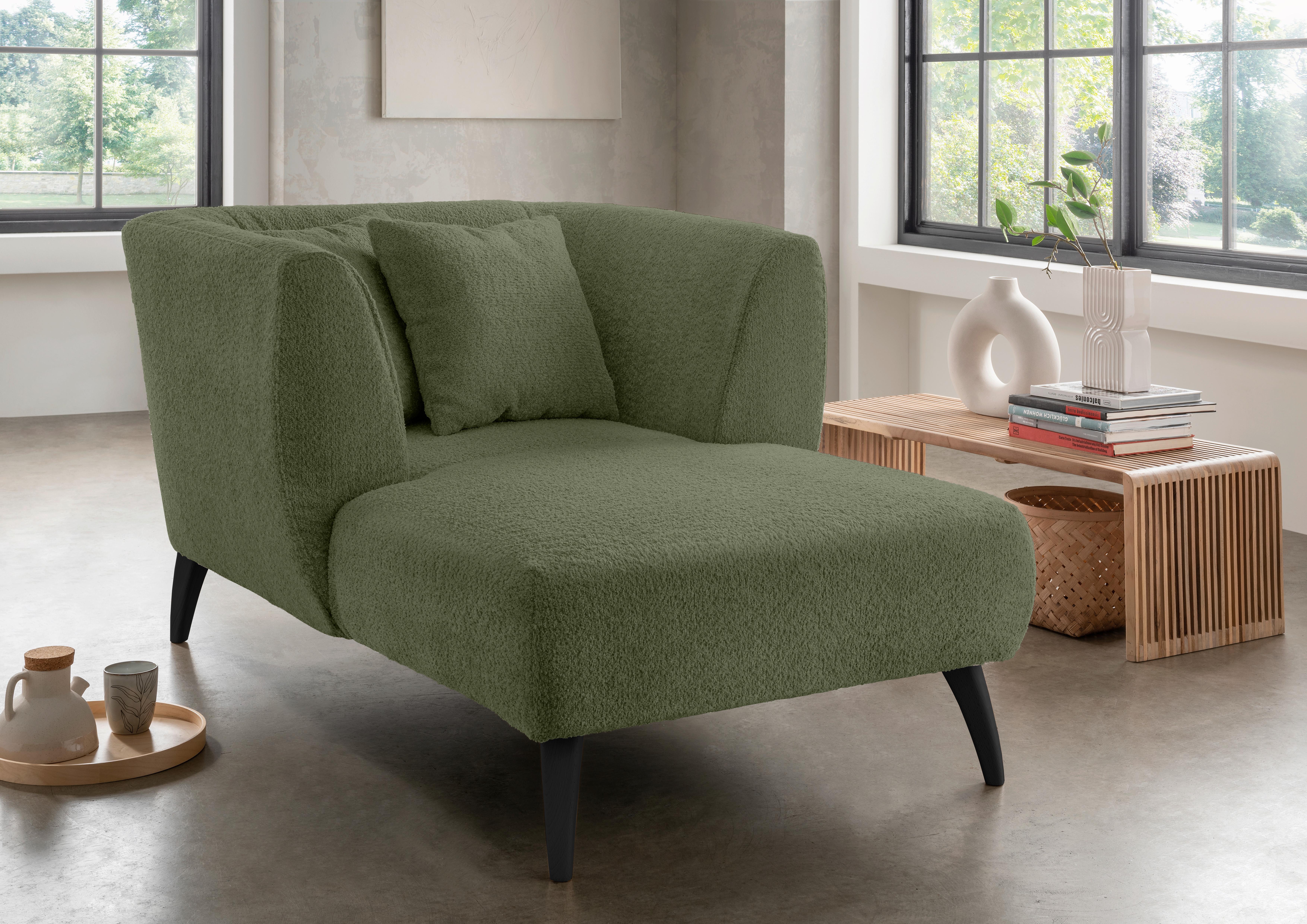 XXL-Sessel inkl. Zierkissen Colori Grün - Schwarz/Grün, MODERN, Textil (108/84/155cm) - MID.YOU