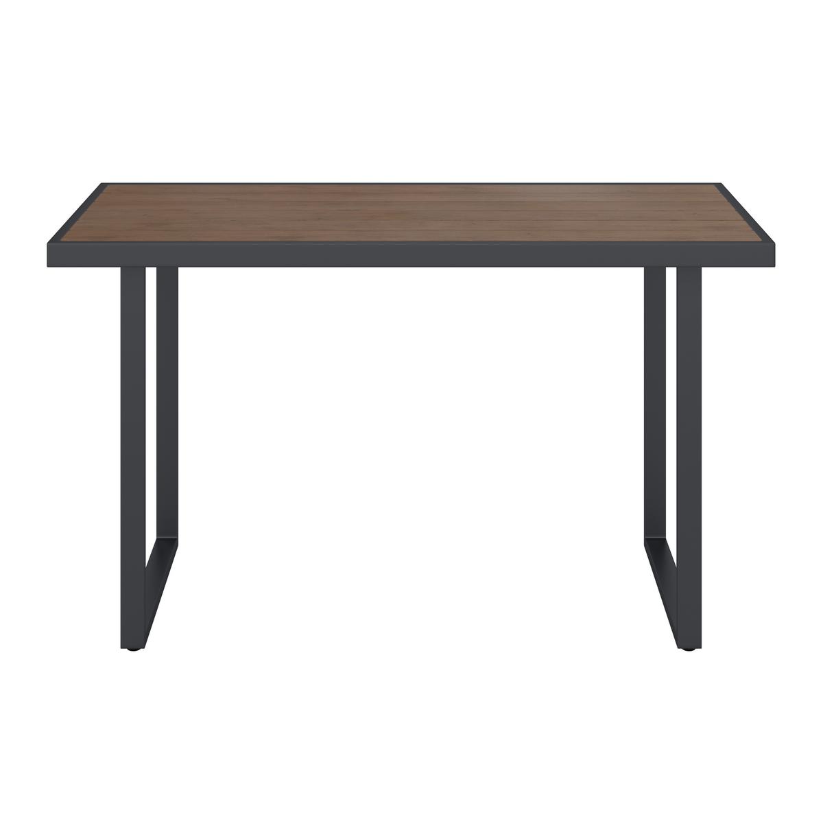 Loungegarnitur 4-tlg Padua Metall/kunststoff Mit Kissen - Dunkelgrau/Schwarz, MODERN, Holz/Kunststoff - Beldano