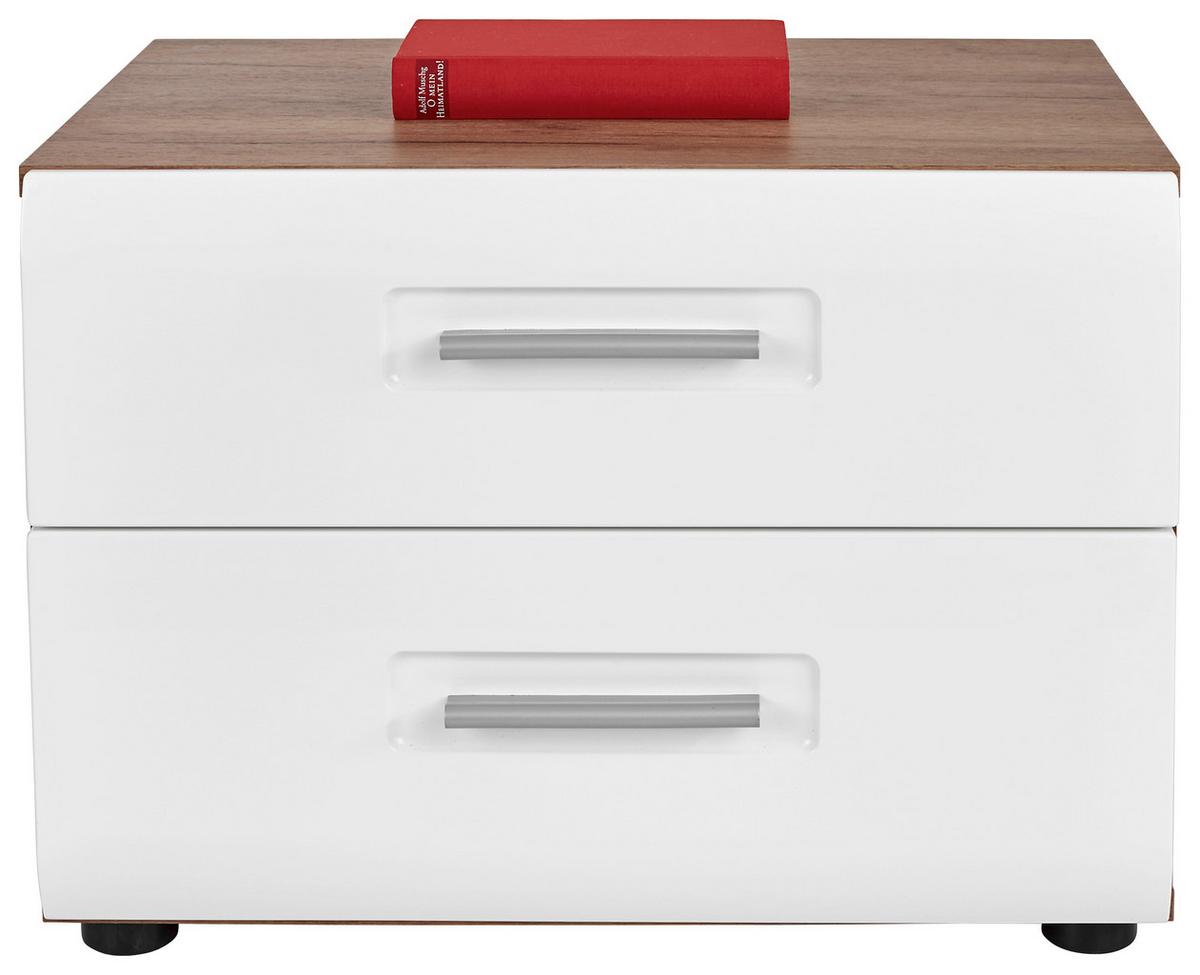 Éjjeliszekrény Avensis New - tölgyfa színű/fehér, Konventionell, faalapú anyag (56/40,5/37,1cm) - Luca Bessoni