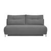 Schlafsofa Ari Grau Cord, B: 198 cm - Chromfarben/Grau, MODERN, Textil (198/90/100cm) - Livetastic