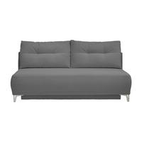 Schlafsofa Ari Grau Cord, B: 198 cm - Chromfarben/Grau, MODERN, Textil (198/90/100cm) - Livetastic