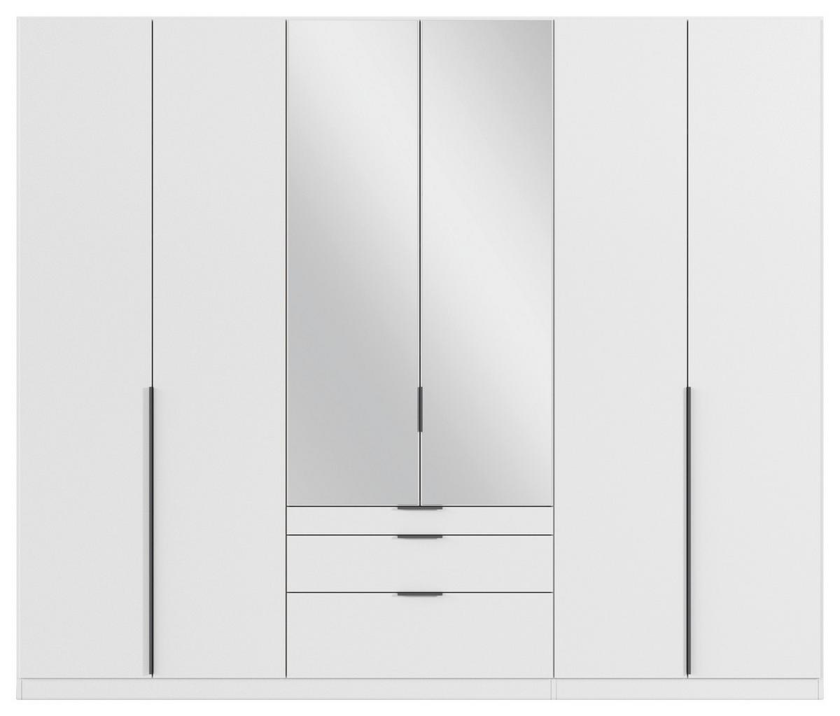 Drehtürenschrank Alabama Weiß B: 271 Cm - Weiß, MODERN, Holzwerkstoff (271/229/54cm) - Rauch Möbel