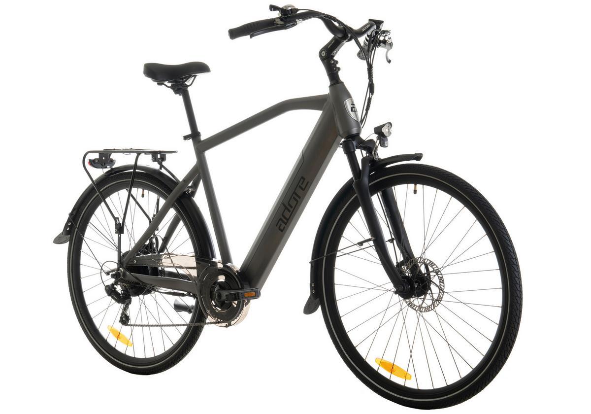 Elektrofahrrad Adore Anthrazit - Anthrazit, Basics, Metall (180/70/100cm)
