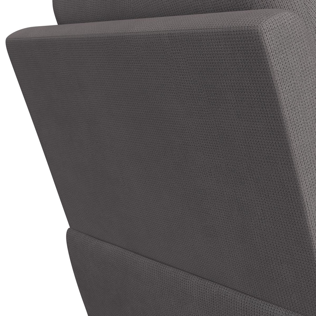 Relaxsessel mit Aufstehhilfe Mario Webstoff Dunkelgrau - Dunkelgrau/Schwarz, MODERN, Textil/Metall (89/107/94cm) - James Wood