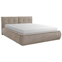 Polsterbett mit Lattenrost Lacjo Hellbraun 180x200 cm - Hellbraun/Beige, LIFESTYLE, Holz/Holzwerkstoff (180/200cm) - Livetastic