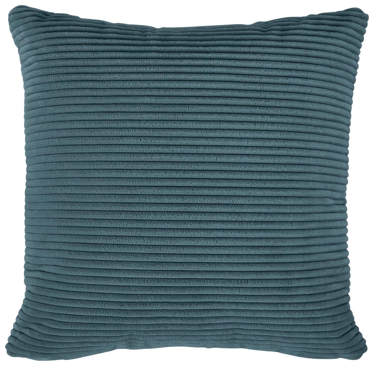 Ecksofa Pearl - Petrol/Schwarz, Design, Textil (303/196cm) - Livetastic