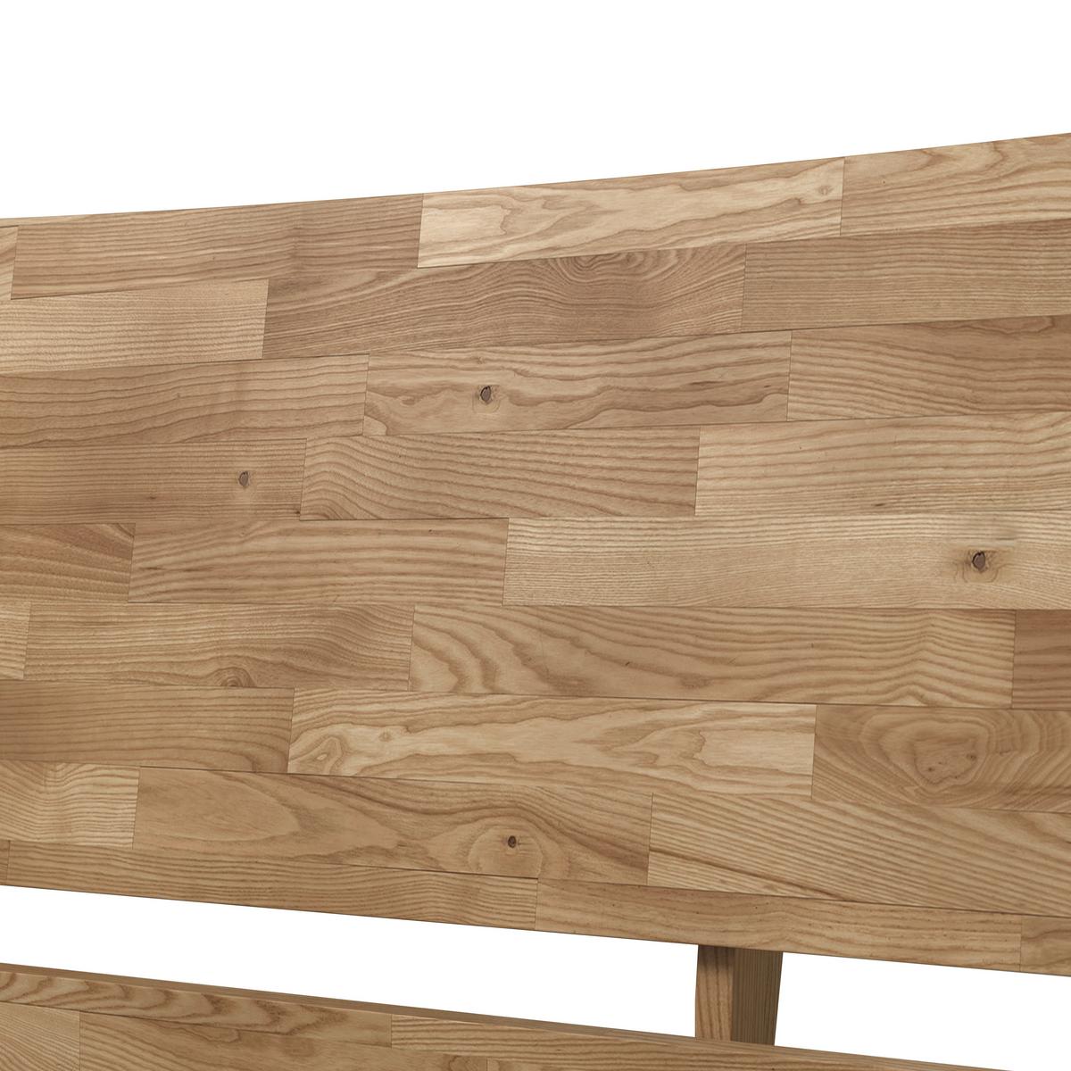 Dřevěná postel DANZIG 140x200 cm, lakovaná - divoký dub, Moderní, dřevo (140/200cm) - Bessagi Home