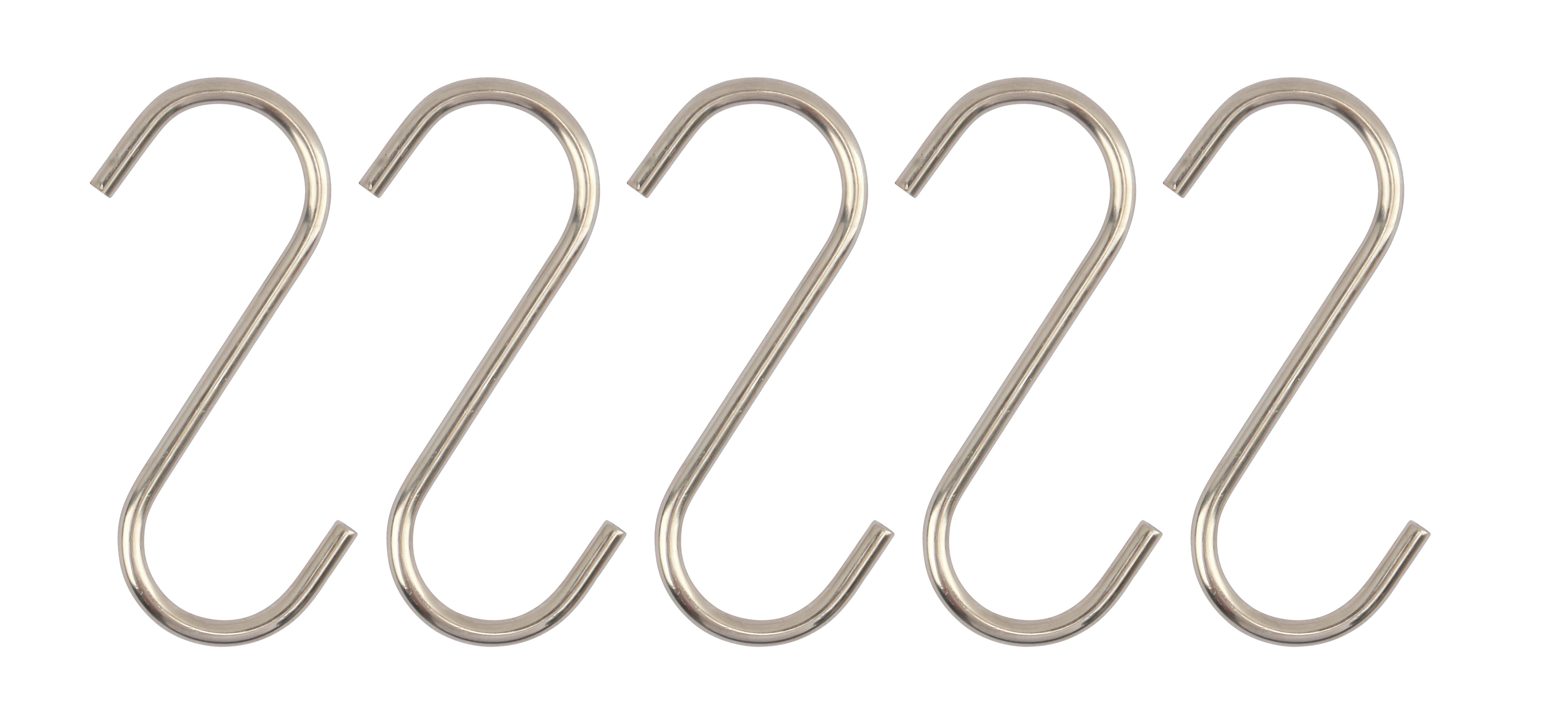 Akasztó Szett Ozan 5 Darabos - ezüstszínű, Konventionell, fém (2,5/6,3cm) - Ondega