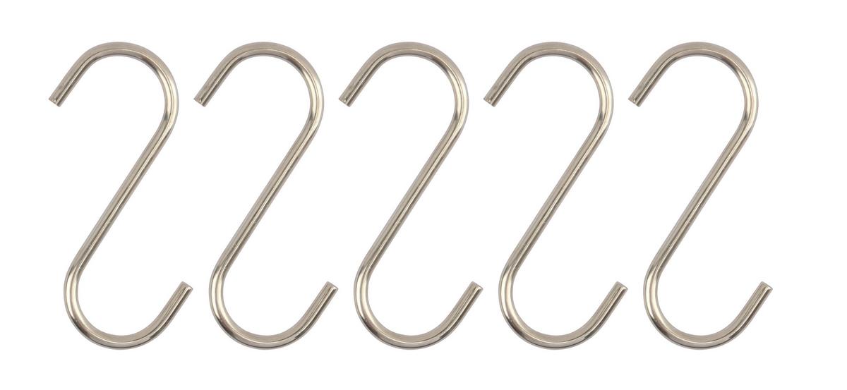 Akasztó Szett Ozan 5 Darabos - ezüstszínű, Konventionell, fém (2,5/6,3cm) - Ondega