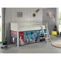 Spielbett Scott - Weiß/Naturfarben, ROMANTIK / LANDHAUS, Holz (90/200cm) - MID.YOU