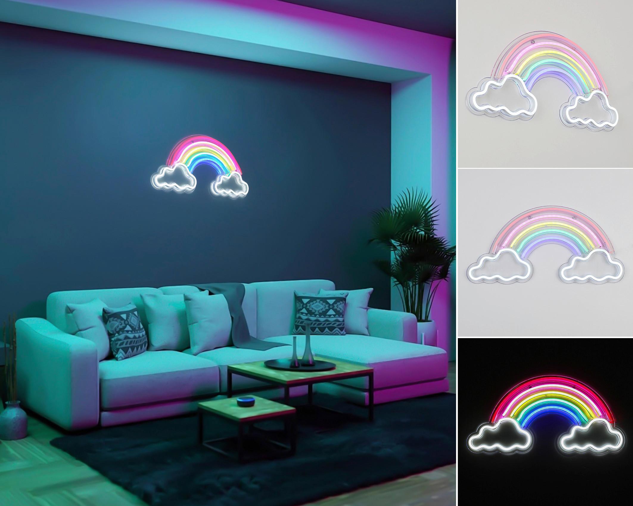 DEKORAČNÍ LED SVÍTIDLO RENIBO - bílá/průhledné, Moderní, plast (40/20/1,30cm) - Mömax