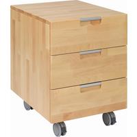 Rollcontainer Kevin Ii - Kernbuche, Design, Holz/Kunststoff (45/62/58cm) - Linea Natura