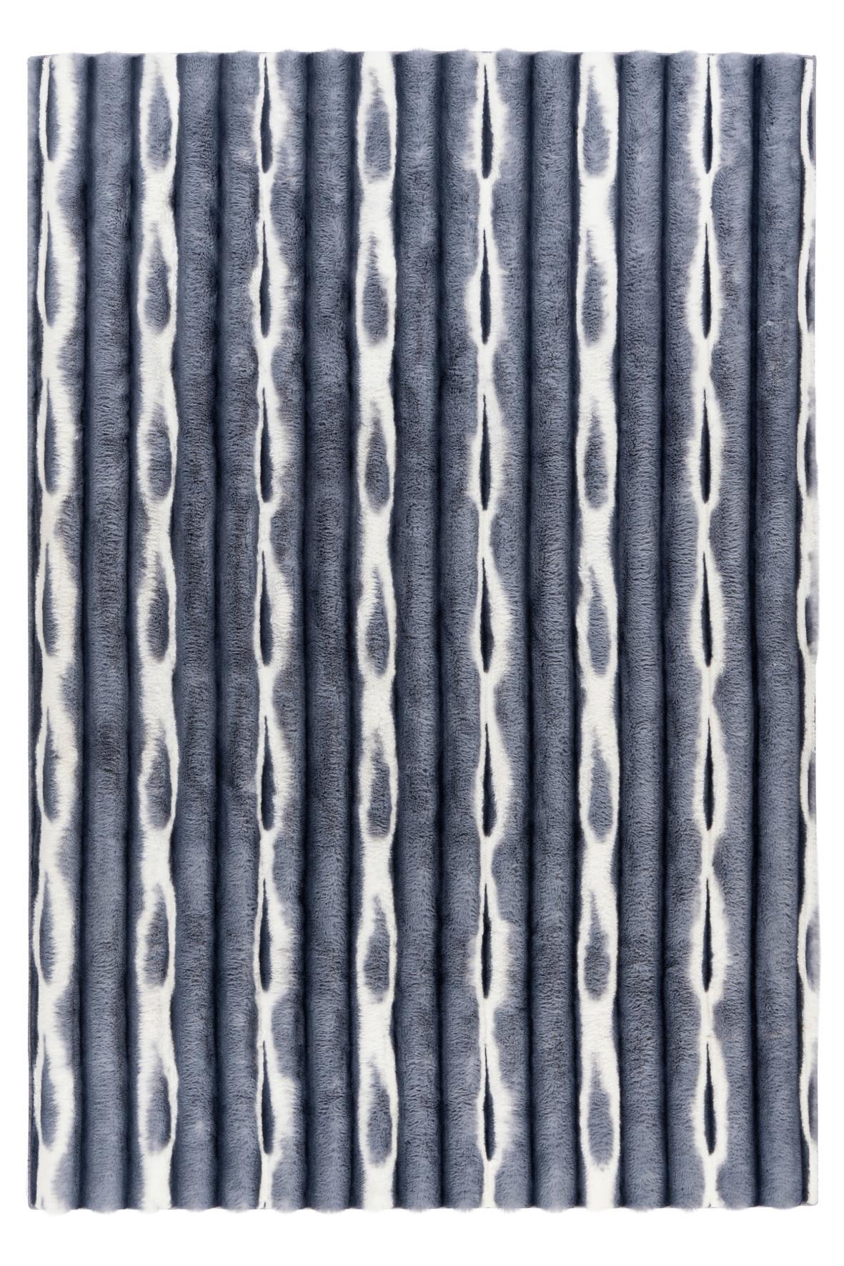 Hochflorteppich My Waves 305 - Blau, Basics, Textil (60/100cm) - Obsession