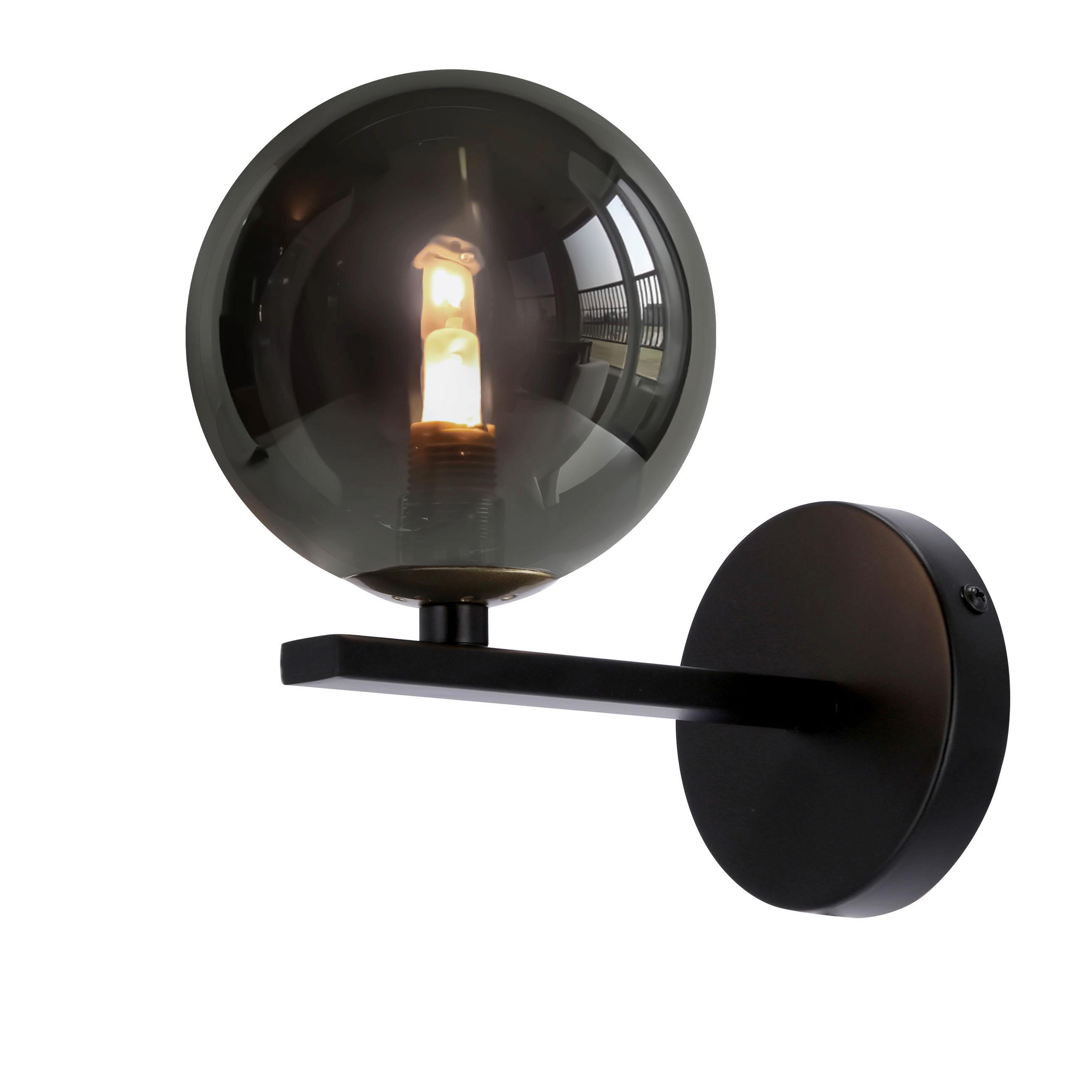 WANDLEUCHTE 21-44129 KAMA - Goldfarben/Graphitfarben, KONVENTIONELL, Metall (20/12/19cm)