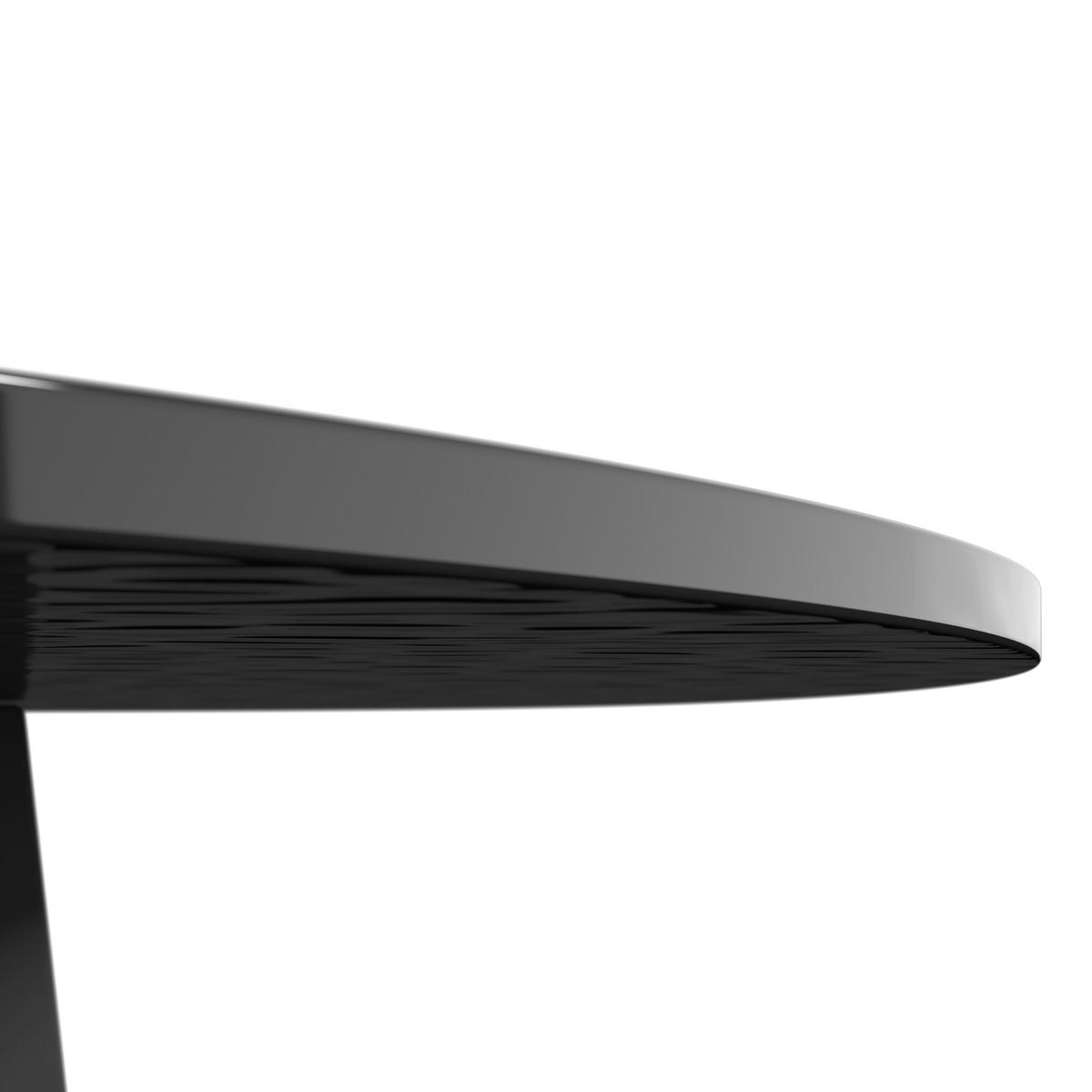 Konferenční stolek Kelaya, P: 80/60cm - černá, Moderní, kov/sklo (80/60/42/36/80/60cm) - Bessagi Home