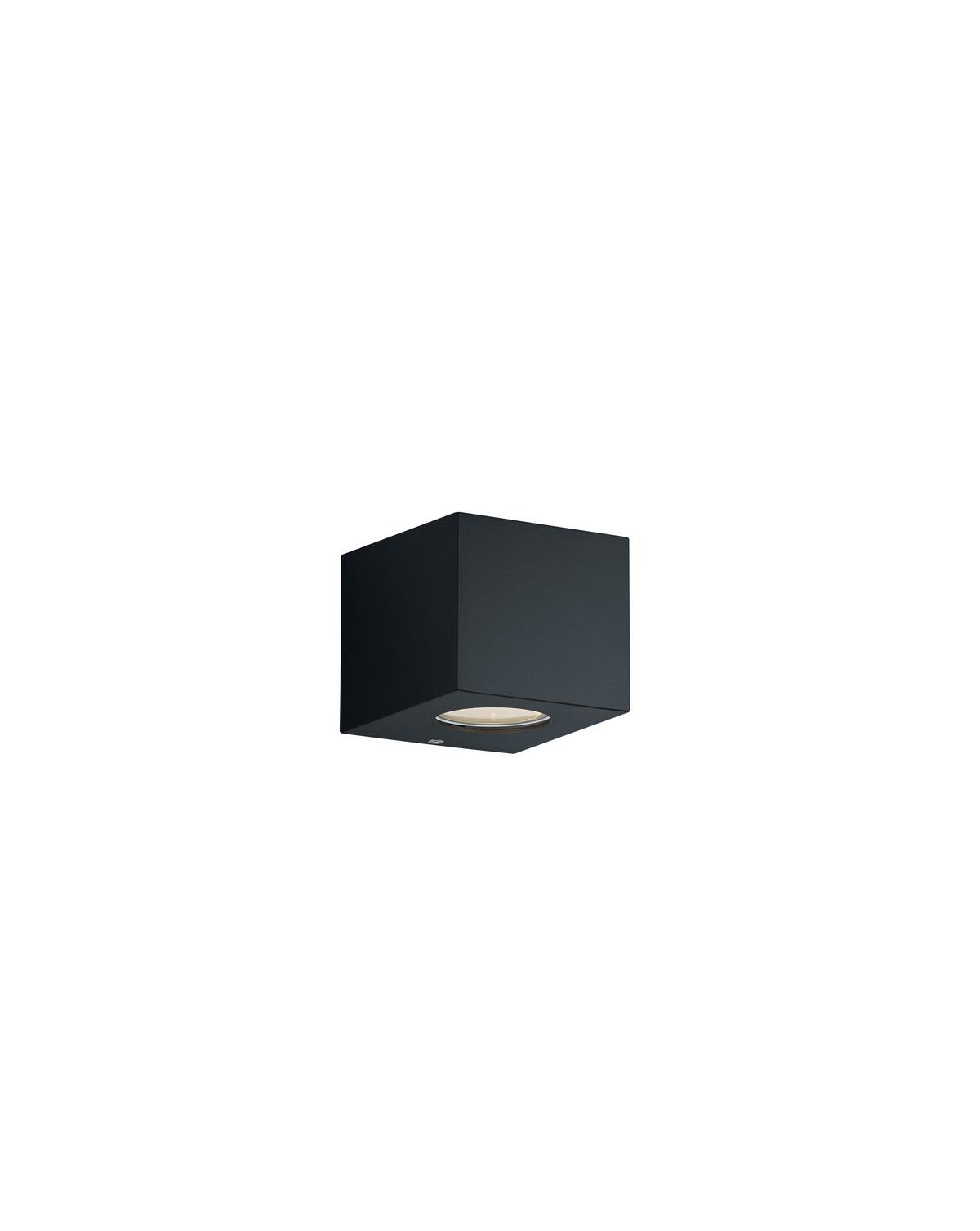 AUSSENWANDLEUCHTE LED, 3000K, warmweiß - Schwarz, Design, Kunststoff (9/10/10,5cm)