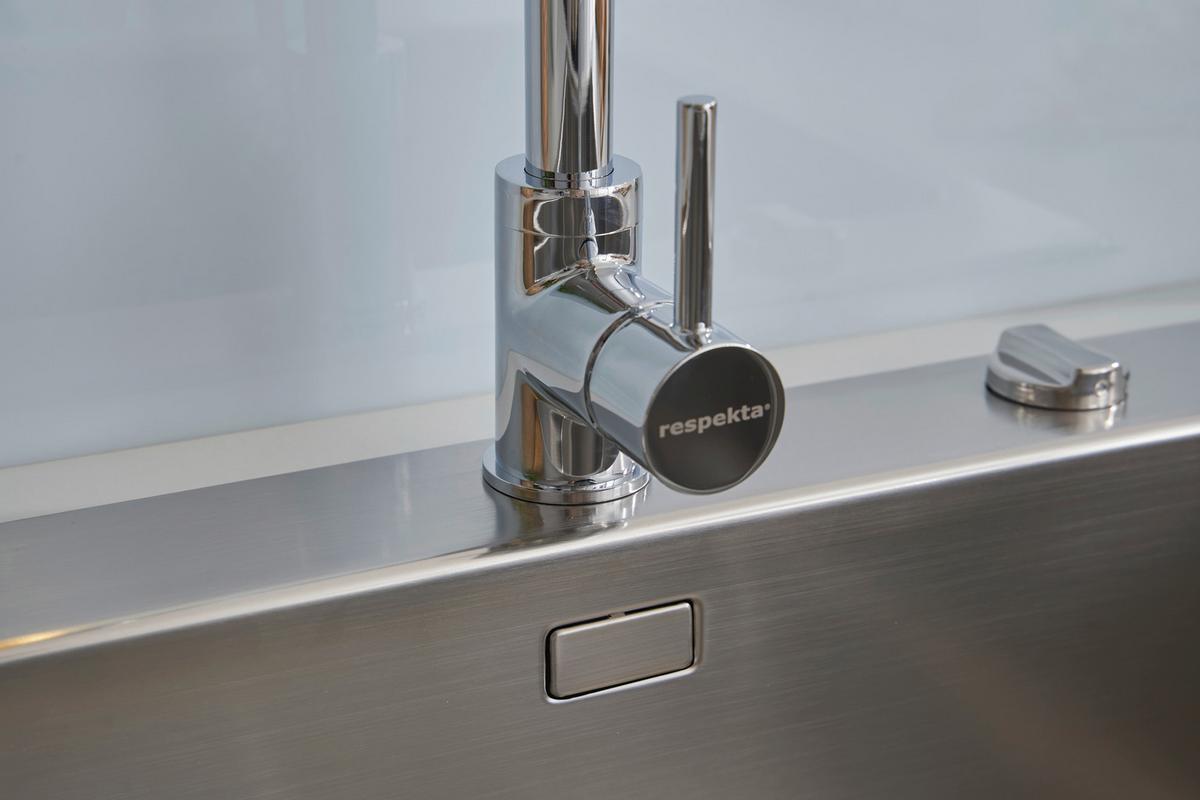 Spüle Respekta Inox Edelstahl Bxt: 50x50 cm - Edelstahlfarben, Trend, Metall (50/22,8/50cm) - Respekta