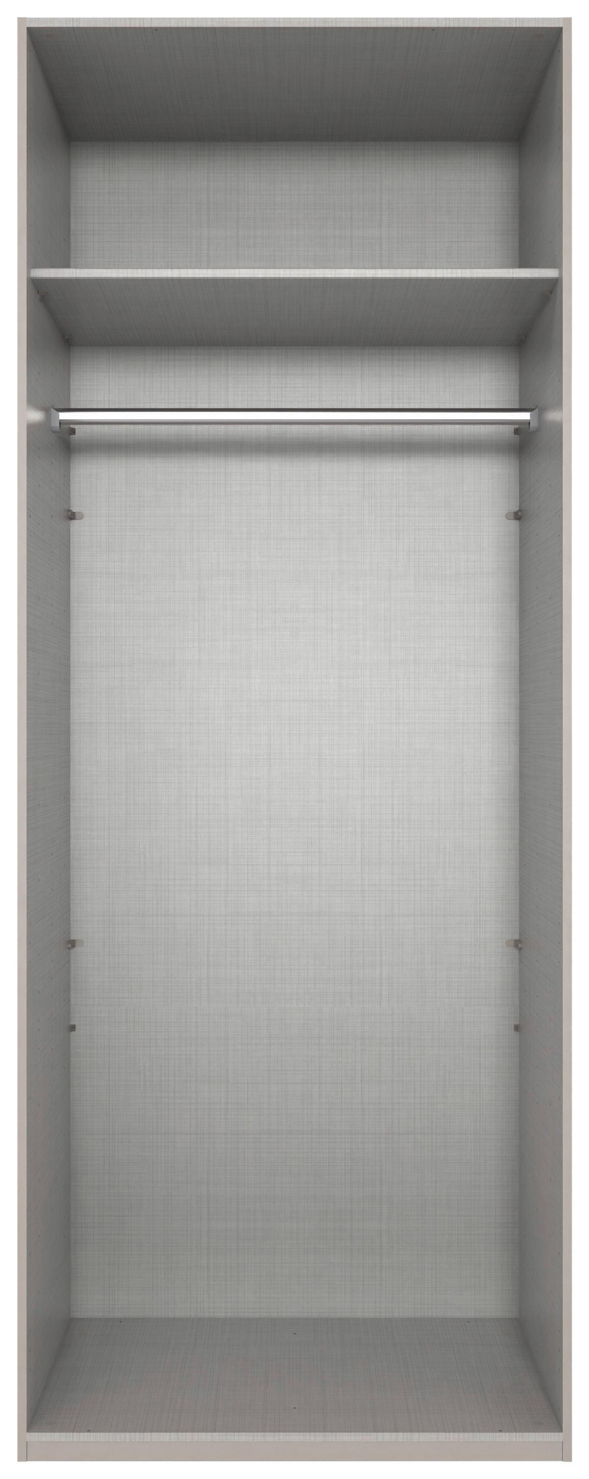 Drehtürenschrank Nx A Black Graphitfarben B: 90 Cm - Graphitfarben, MODERN, Holzwerkstoff (90/236/58cm) - MID.YOU