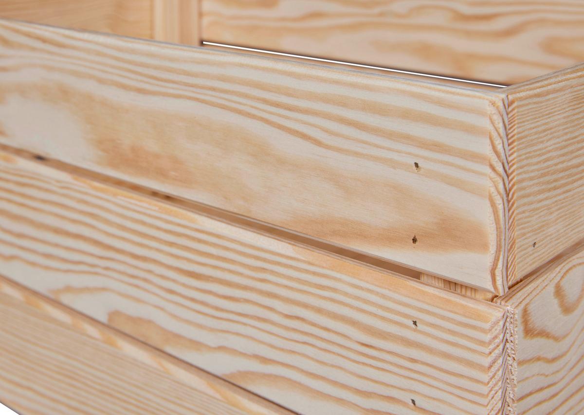 Dekokiste Valloni M - Naturfarben/Kieferfarben, Design, Holz (51/23/31cm) - Livetastic