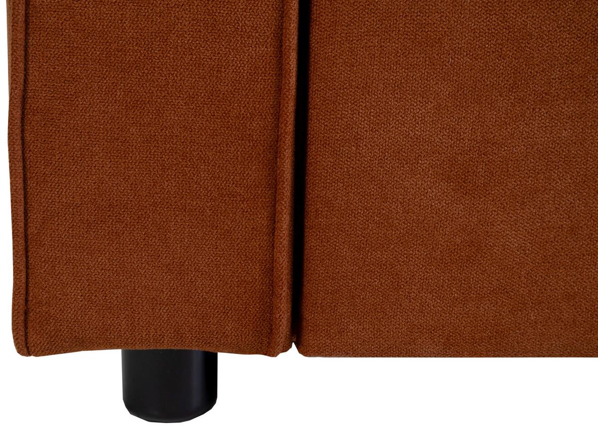 Schlafsofa Haze Terracotta B: 162 cm - Terracotta, Trend, Textil (162/90/89cm)