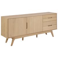 PRÍBORNÍK MARTE - biela/farba duba, Design, kompozitné drevo (180/75/40cm) - MID.YOU