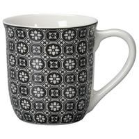 Hrnček na kávu SHIVA - čierna/biela, Lifestyle, keramika (8,4/9,2cm) - Mömax