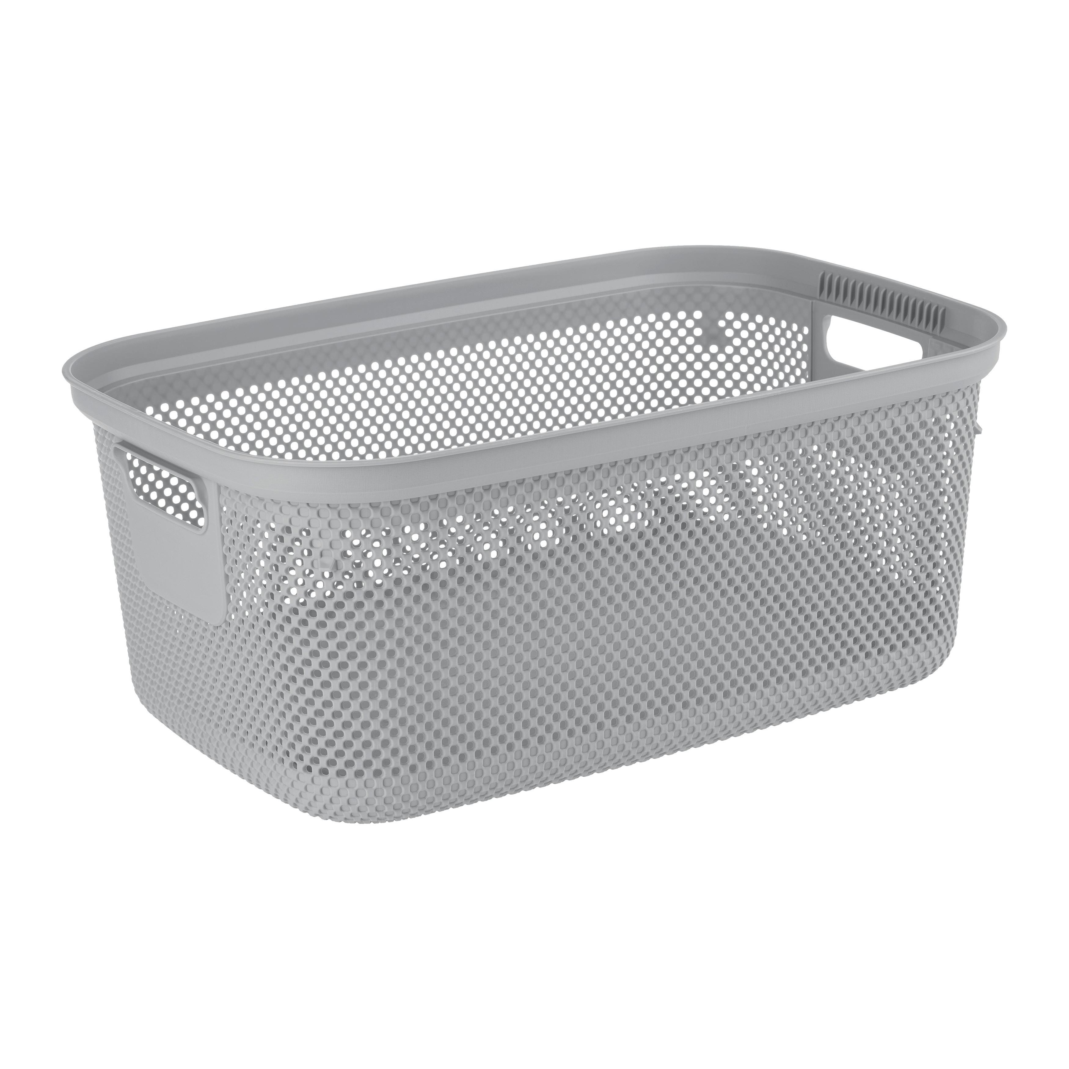 Kôš na bielizeň BOSSE 30 L - sivá, Konventionell, plast (53/34,5/22,5cm)