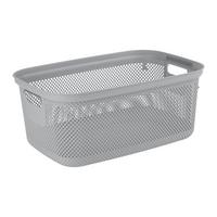 Koš na prádlo BOSSE 30 L - šedá, Konvenční, plast (53/34,5/22,5cm)