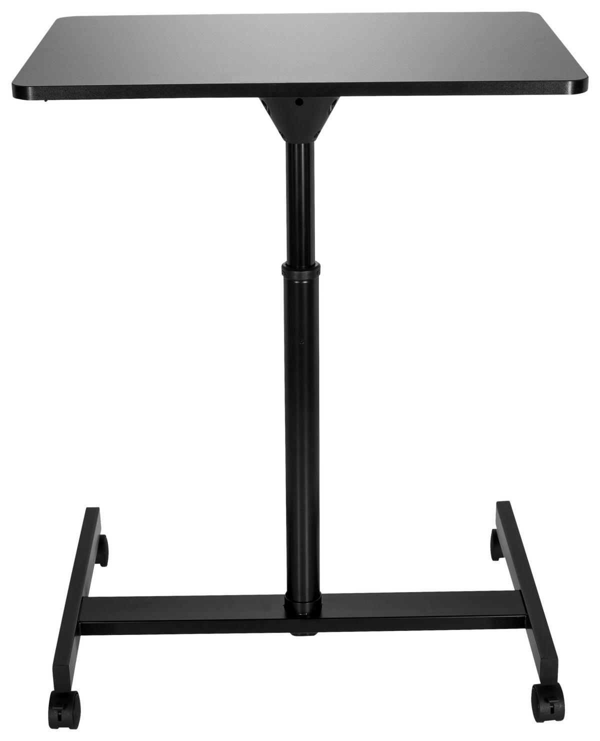Stehpult Stand Vm-su Höhenverstellbar Schwarz - Schwarz, Basics, Holzwerkstoff/Metall (70/48/80-114cm) - MID.YOU