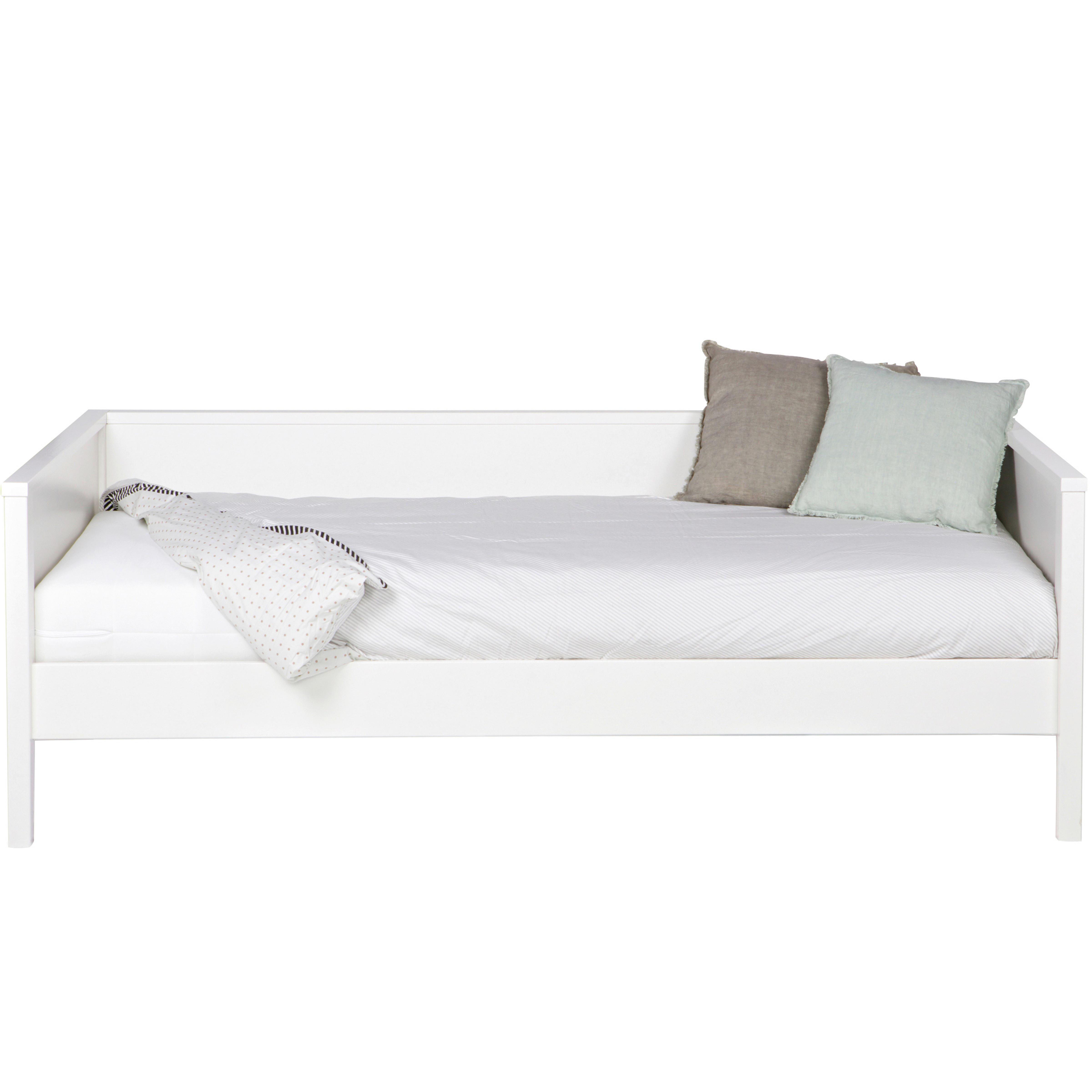 Bett Nikki Weiß 90x200cm - Weiß, Basics, Holz (90/200cm) - MID.YOU