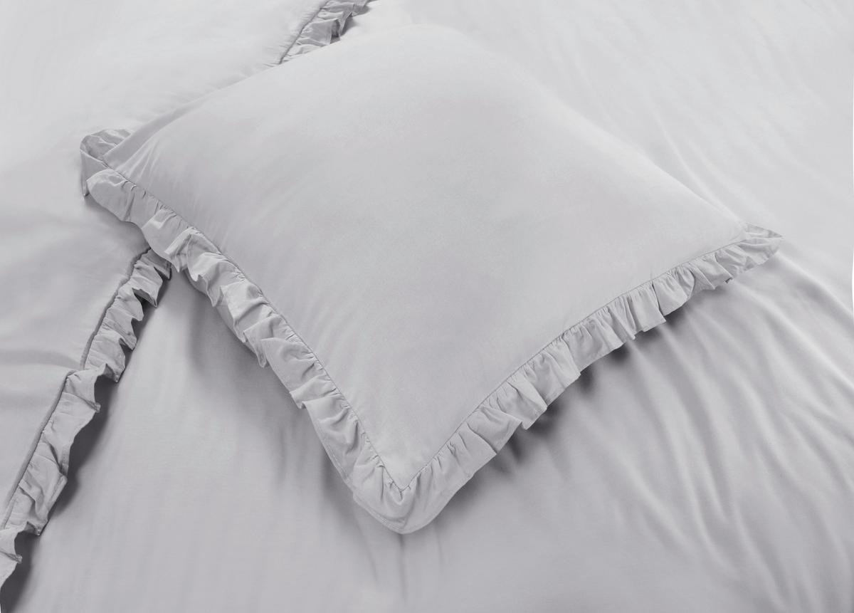 Bettwäsche Nicoletta - Hellgrau, ROMANTIK / LANDHAUS, Textil - James Wood