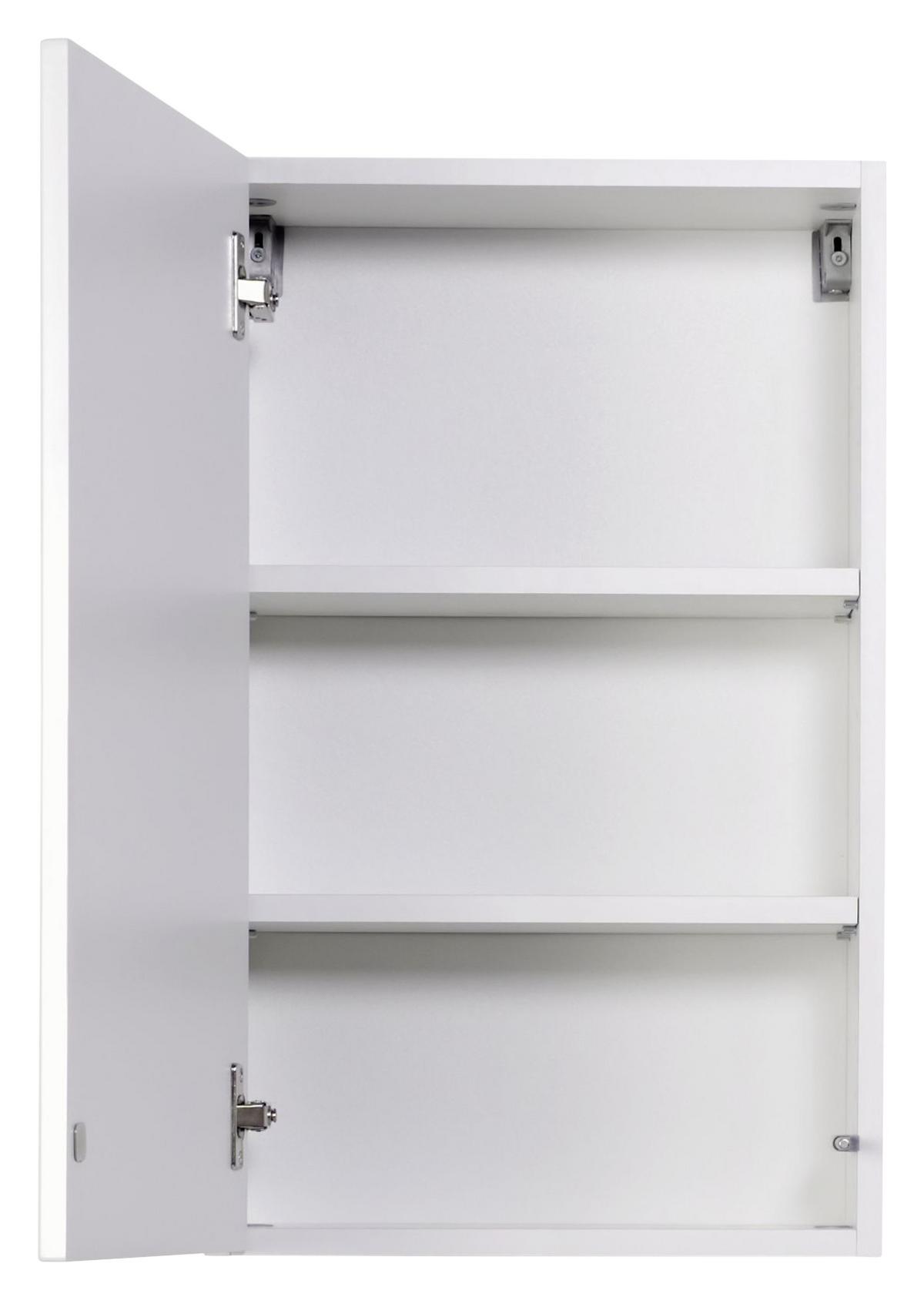 Hängeschrank Siena B: 40 cm Weiß Dekor Push-To-Open - Weiß, MODERN, Holzwerkstoff (40/65/20cm) - Held