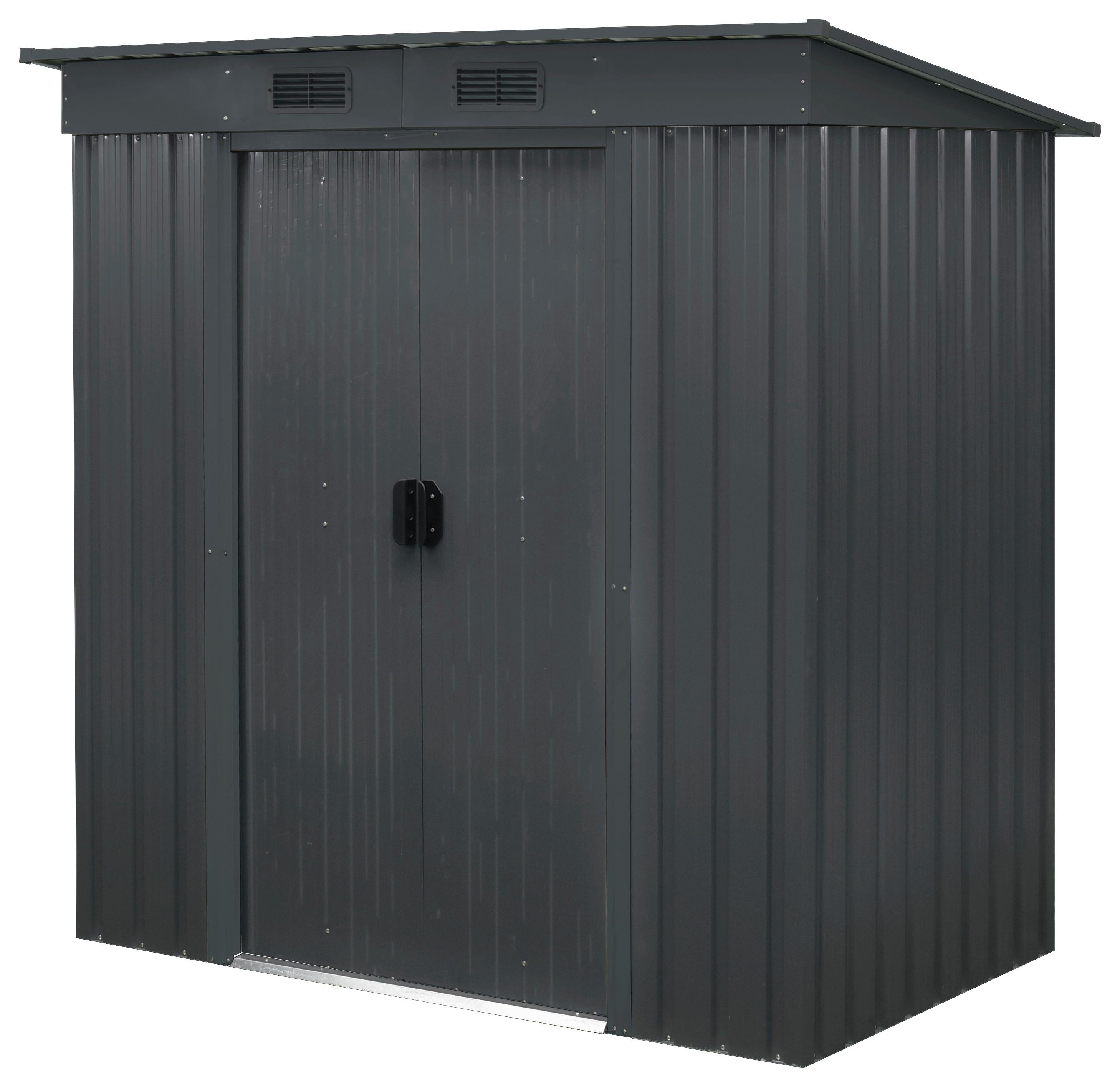 Gerätehaus ohne Boden 174x174x110 cm - Anthrazit, Basics, Metall (174/174/110cm)