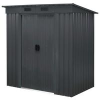 Gerätehaus ohne Boden 174x174x110 cm - Anthrazit, Basics, Metall (174/174/110cm)
