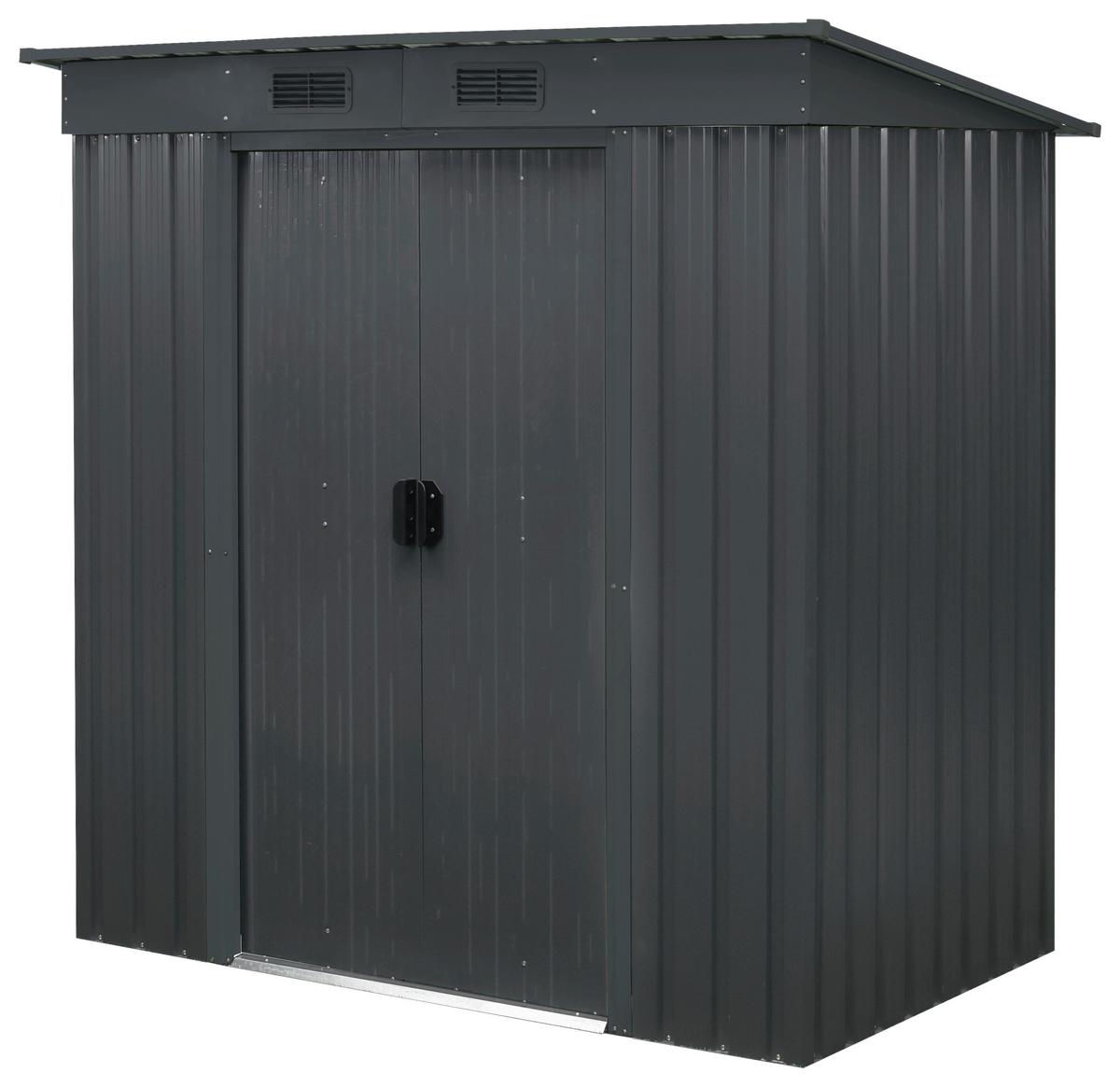 Gerätehaus ohne Boden 174x174x110 cm - Anthrazit, Basics, Metall (174/174/110cm)