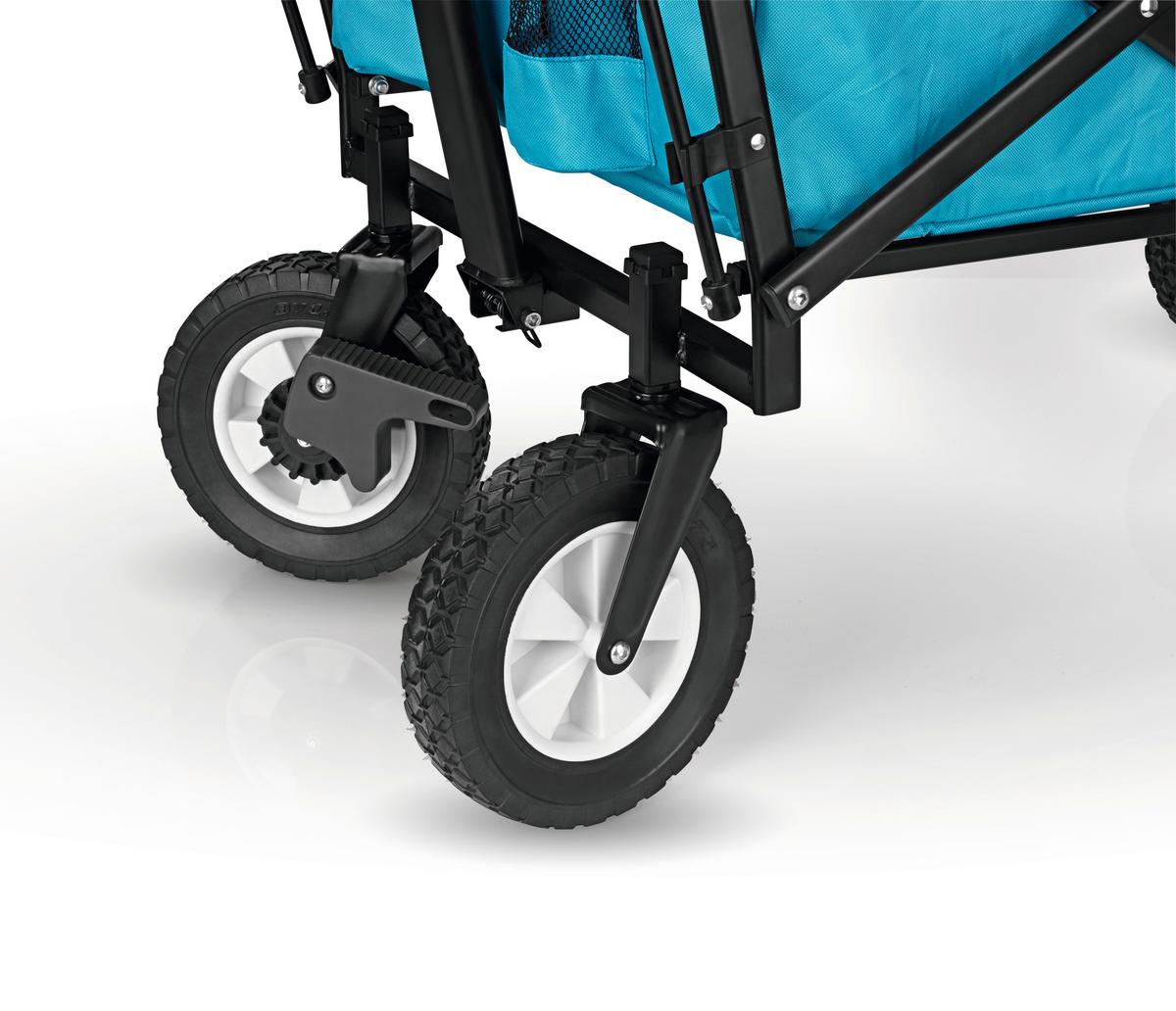Bollerwagen Maxxmee Blau Max. 80 Kg Mit Sonnendach, Faltbar - Blau, Basics, Kunststoff/Textil (108/52/100cm)