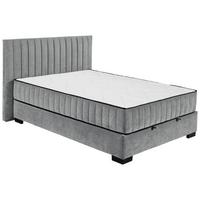 Boxbett Nagol C - Anthrazit/Schwarz, MODERN, Holzwerkstoff/Textil (140/200cm) - MID.YOU