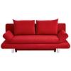 2-sitzer-sofa Mit Schlaffunktion Sorini B:194cm - Chromfarben/Rot, Design, Textil (194/73/91cm) - MID.YOU