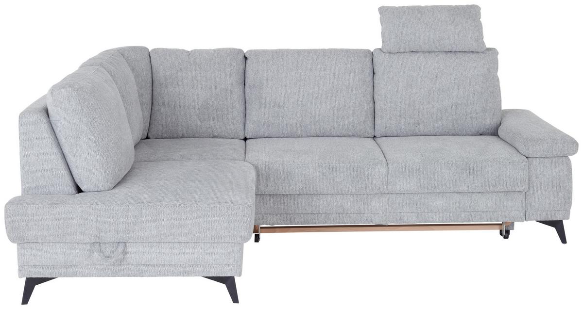 Sarokgarnitúra Sound - szürke, Modern, textil (170/90/248cm) - Luca Bessoni