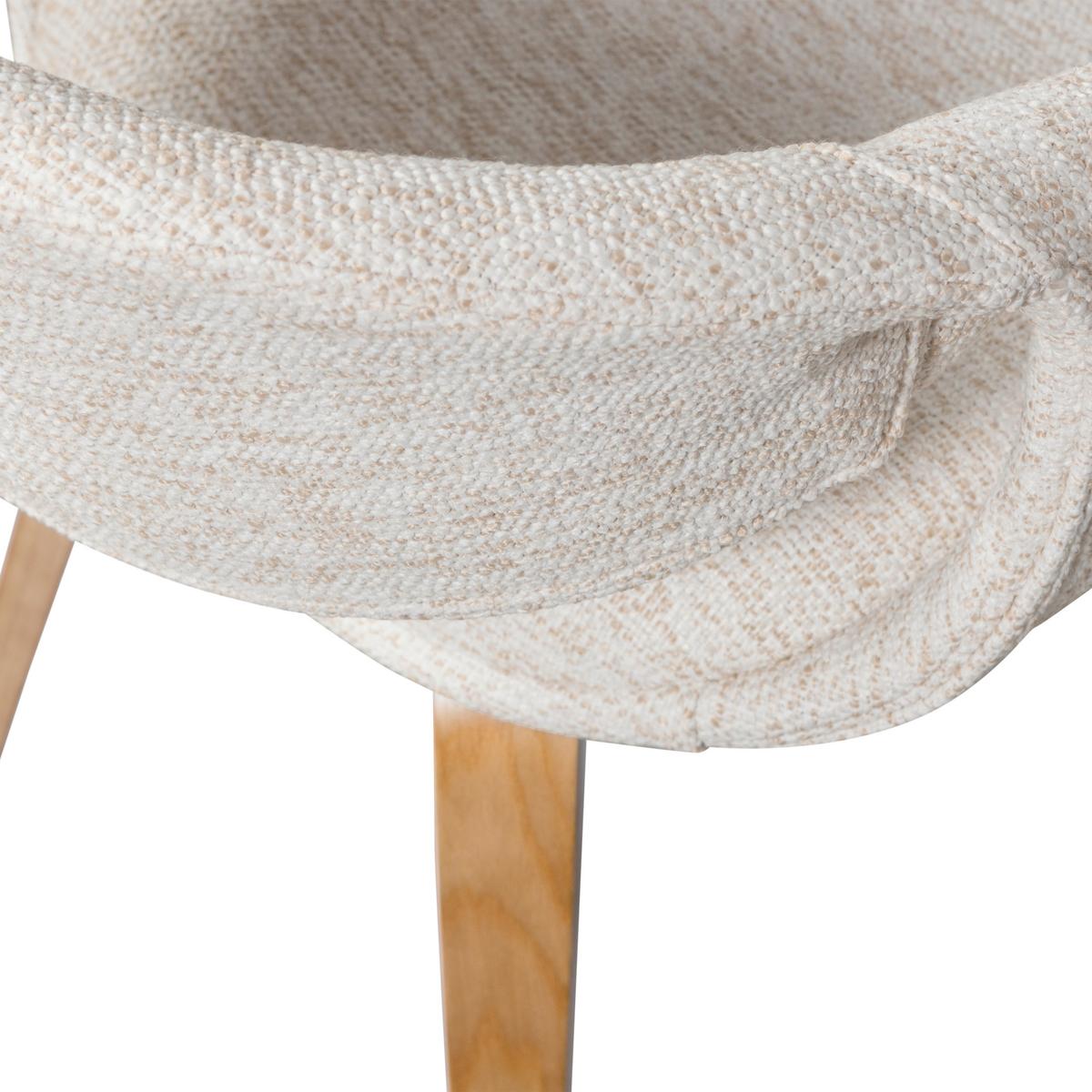 Armlehnstuhl-Set Yossi Naturfarben B: 57cm - Naturfarben, MODERN, Holzwerkstoff/Textil (57/78/57cm) - Livetastic
