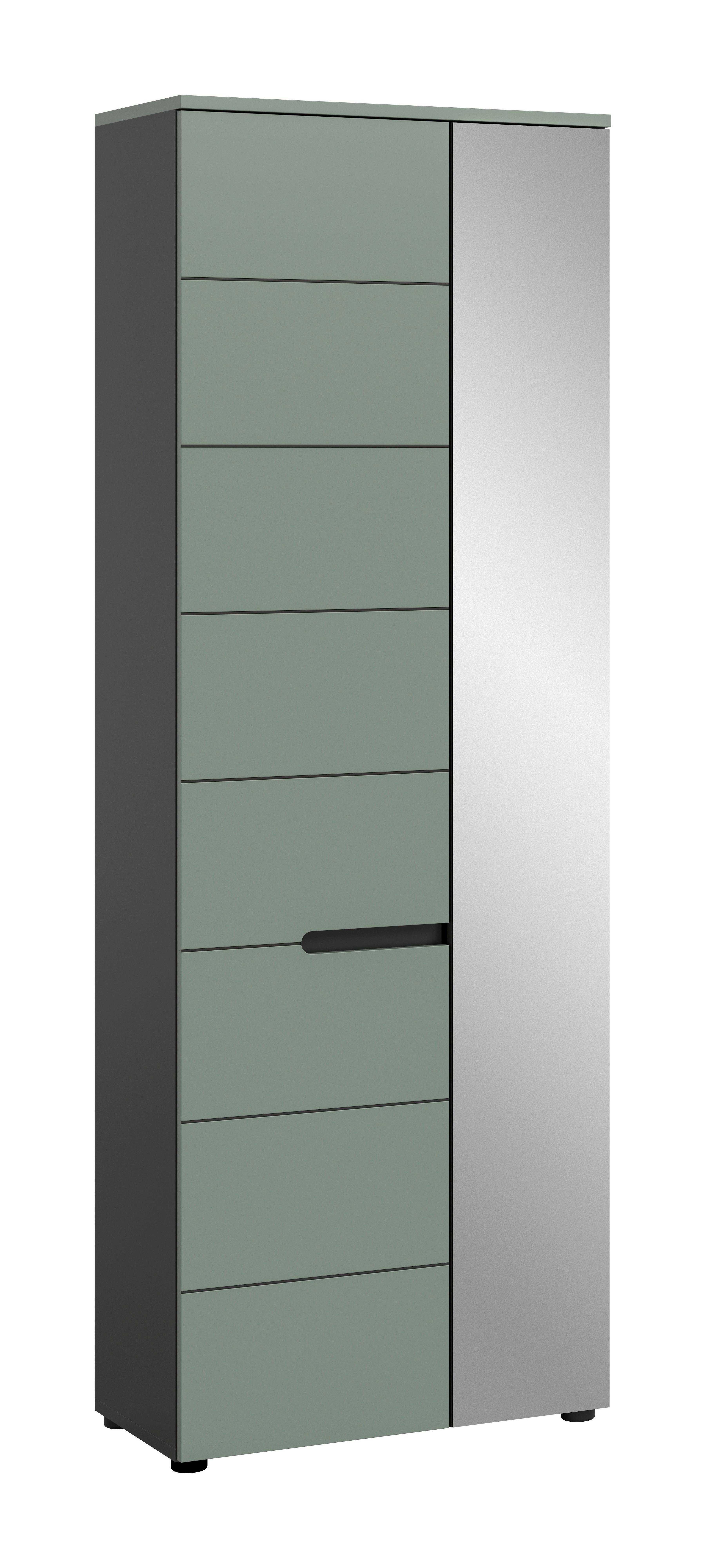 Garderobenschrank Canu Grün/grau B: 65 Cm