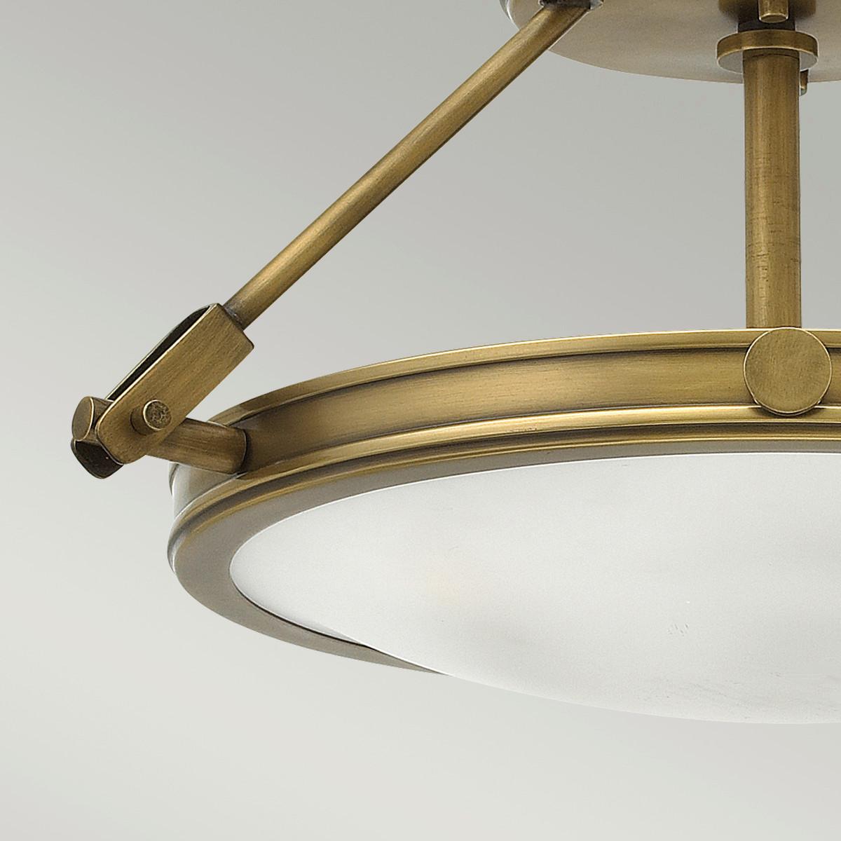 Mennyezeti Lámpa Hk-Collier-Sf-S - sárgarézszínű, Konventionell, üveg/fém (41.7/23.1cm) - Elstead Lighting